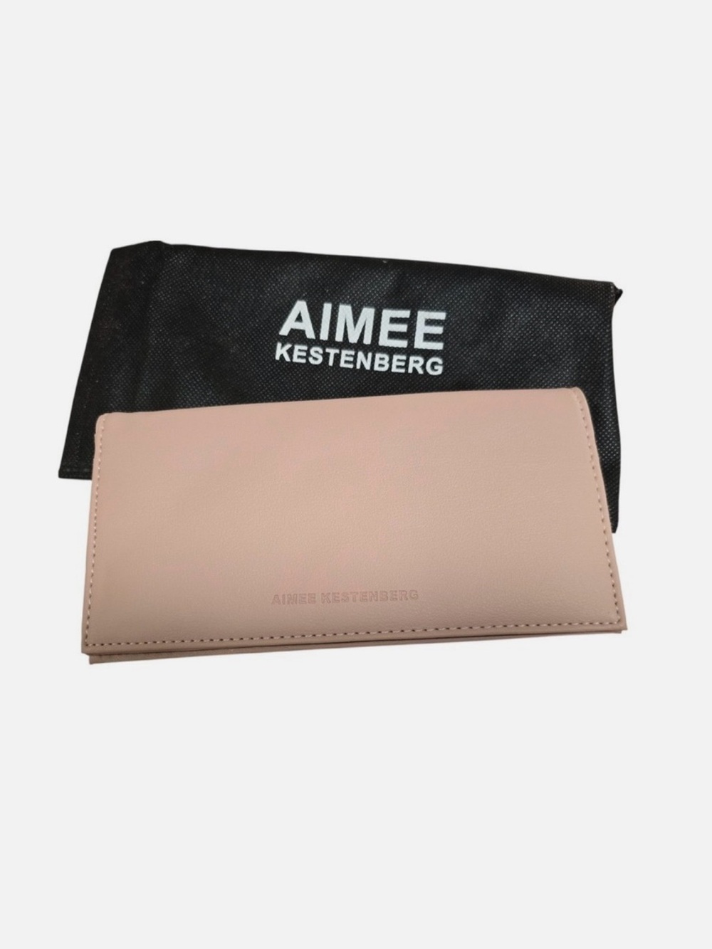 Aimee Kestenberg Blush Pink Vegan Leather Marietta Wallet & Dust Cover